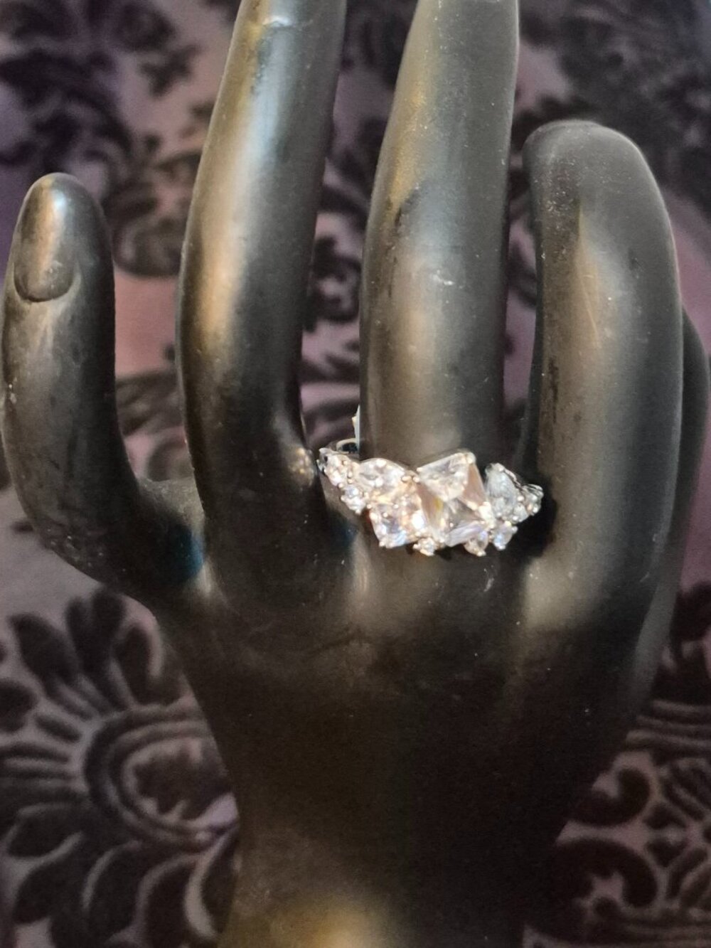 NWT Bomb Party She Makes Her Own Rules 925 Sterling Silver CZ Wing sz 9